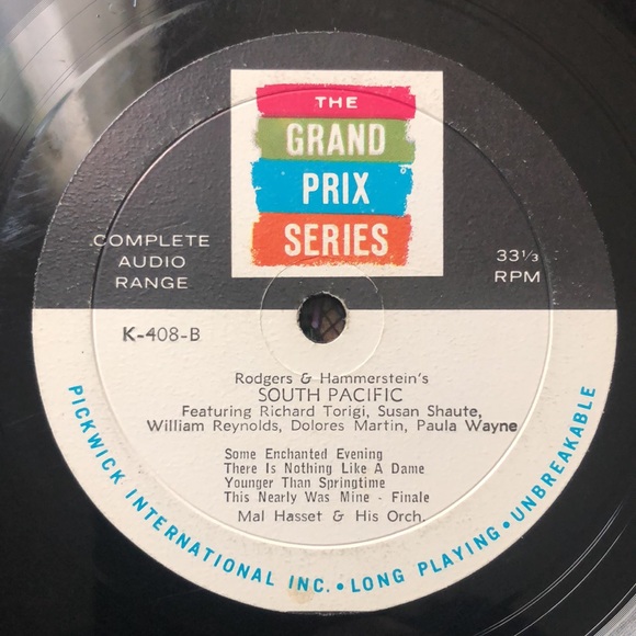 ***Free*** Mal Hasset Plays Rogers & Hammerstein South Pacific Vinyl Lp '58 - Picture 4 of 6